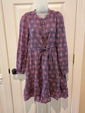 Banjanan Sidra Dress in Petal Power Blueprint Size Medium
